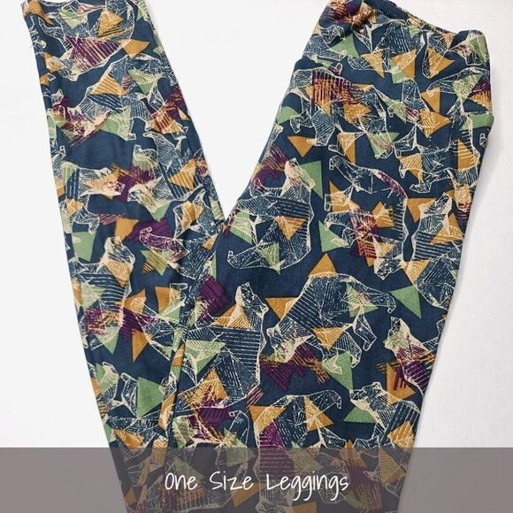 LuLaRoe OS Leggings Bears NEW - Picture 1 of 1